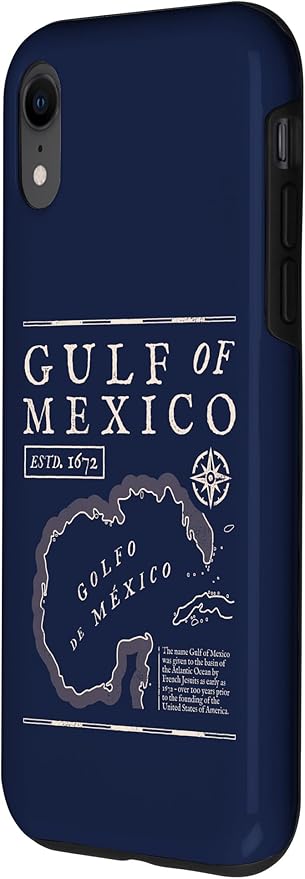 Gulf of Mexico 1672 Historic Map Case for iPhone XR