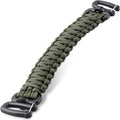 Tactical Paracord Handle，9-core Weaving Paracord Strap for Bag Strap Replacement，Molle Attachment with Metal/Plastic Clips for Backpack Sling Bags Water Bottle Holder