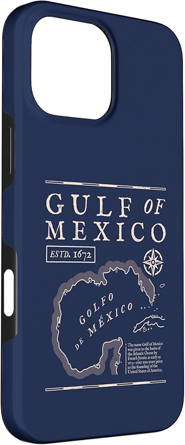 Gulf of Mexico 1672 Historic Map Case for iPhone 16 Pro Max