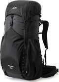 IX INOXTO 55L Internal Frame Waterproof Hiking Camping Backpack with 3L Water Bladder and Rain Cover, Large Lightweight Travel Daypack Rucksack for Climbing (Black)