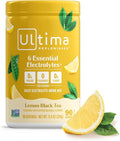 Ultima Replenisher Daily Electrolyte Powder - Lemon Black Tea, 90 Servings - Zero Sugar Hydration Powder with 6 Electrolytes and Minerals - Sugar Free, Plant Based & Keto Friendly Drink Mix