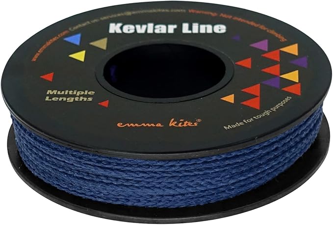emma kites Camo Green, Red, Blue Braided Kevlar Cord 200Lb~1800Lb Abrasion/Flame Resistant Tactical Paracord, Trip Line, Cord Friction-Saw, Boot Laces, Survival Cord, Model Rocket Shock Cord