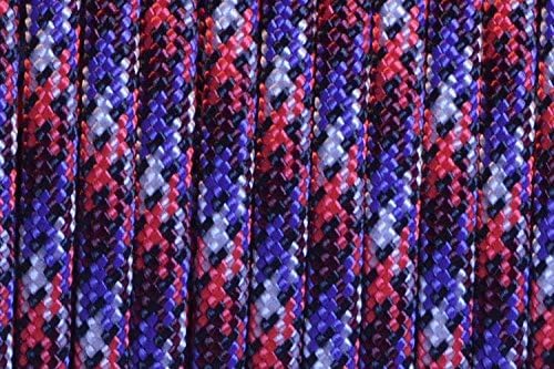 BORED? PARACORD! 550 lb Paracord – Ideal for Crafting, DIY Projects, Camping, Military & Active Outdoors – 300+ Colors – Tactical Parachute Cord Type III – Strong - Apocalypse 50 Feet