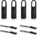 Zipper Pulls, 8PCS Black