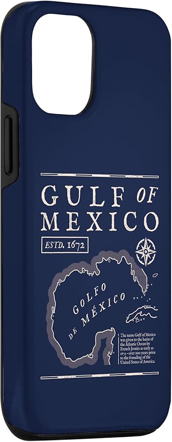 Gulf of Mexico 1672 Historic Map Case for iPhone 12/12 Pro