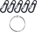 SWATOM Small Mini Carabiner Clip Tiny Spring Snap Hook Keychains Micro Carabiners for Paracord EDC Alloy Key Rings Outdoor Hiking Fishing Camping Backpack Accessories