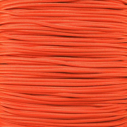 Paracord Planet 275lb Paracord – 3/32 Inch (2.38 mm) Nylon Crafting Cord with 5 Strand Inner Core – Neon Orange (25 ft)