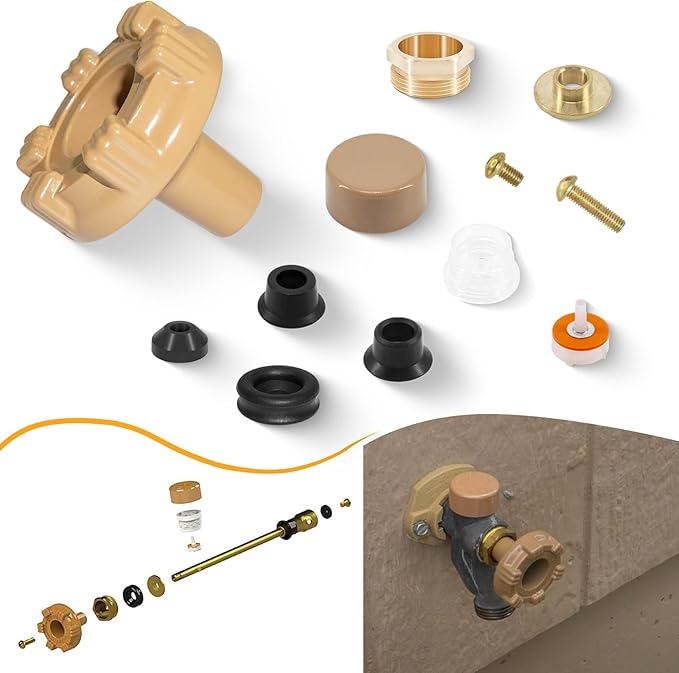 RK-19 Outside Faucet Repair Kit Metal Handle Compatible with Woodford Faucet Model 19