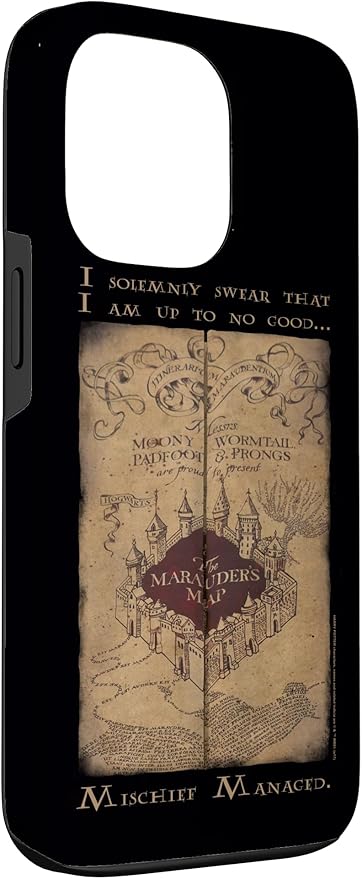 iPhone 13 Pro Harry Potter Marauder's Map Words Case