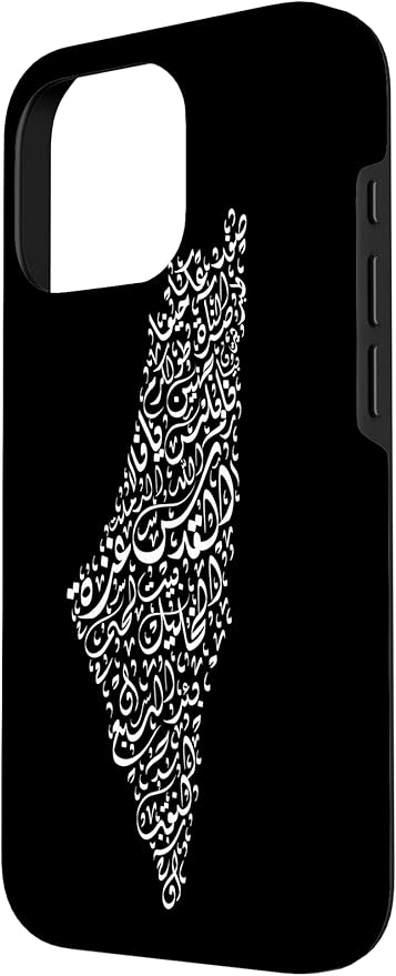 Historic Palestine Map of Cities - Arabic Calligraphy Case for iPhone 16 Pro