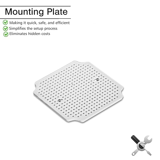 QILIPSU Outdoor Junction Box IP67 Waterproof Project Box ABS Plastic Weatherproof Electrical Enclosure Gray Cover (4.9"x4.9"x3")