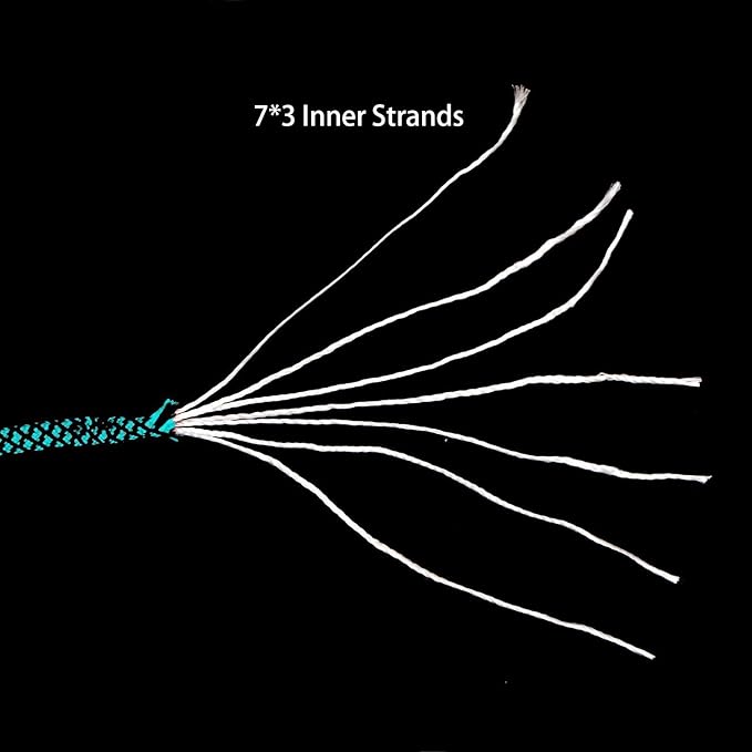 7 Strand Core 550lb Paracord Parachute Cord Lanyard Mil Spec Type III - 4mm 165 Feet Spool of Paracord String Braided Accessories