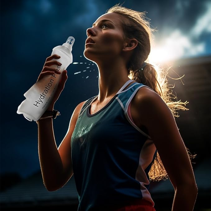 WILDREEDS 150ml Soft Flask, TPU Collapsible Soft Water Bottle for Hydration Pack, Running Vest, Folding Water Bottle for Hiking Cycling Climbing-1Pcs, White