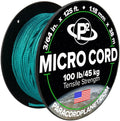 Paracord Planet Micro Paracord – Thin Braided Cord for Crafting, Fishing, and DIY Projects in 125 ft Spools – Seafoam