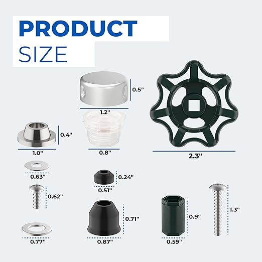 C144KT807 Outdoor Faucet Repair Kit for C-144 C-244 Series Vacuum Breaker Repair Kit Part Accessories Pressure Vacuum Breaker Outside Faucet Wall Hydrants Replacement Plunger Assembly