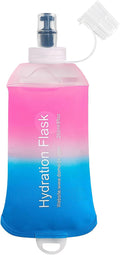 250ml Soft Flask Soft Water Bottle for Running, Hiking, Travelling, Cycling and Climbing - TPU Material - Gradient Pink