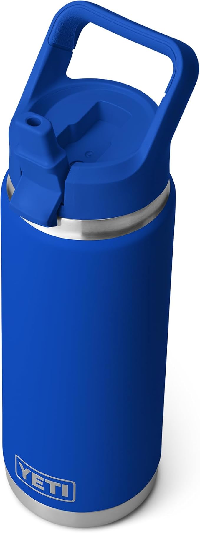 YETI Rambler 26 oz Bottle, Vacuum Insulated, Stainless Steel with Color Matching Straw Cap