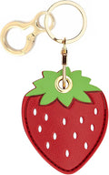 Leather Keychain Holder Case Compatible with AirTag,Cute air tag Cover with Keychain Ring,GPS Tracker Case for Keys