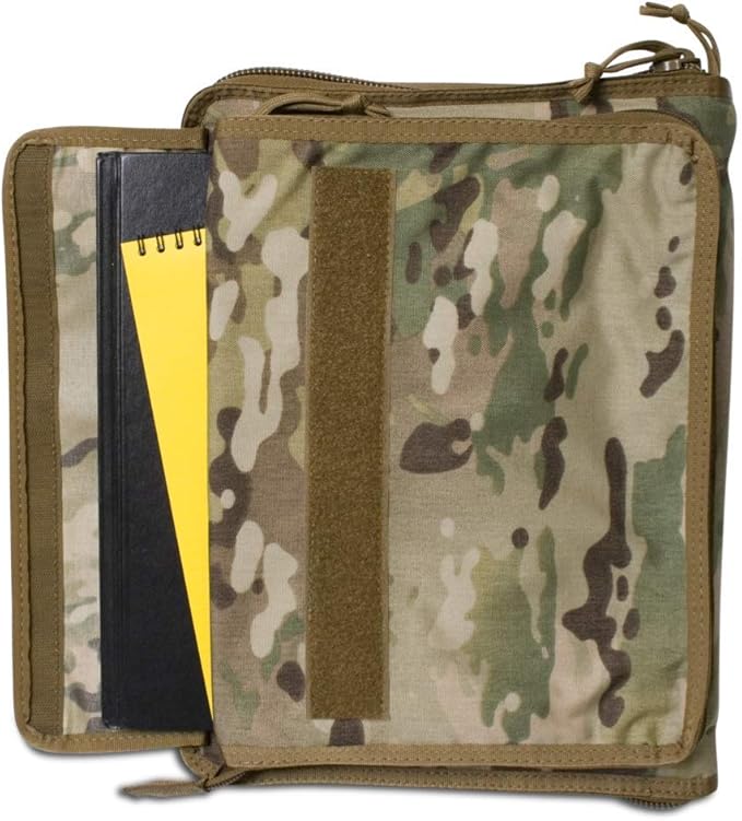 Tactical Notebook Covers Tactical Admin Notebook Cover System | Zippered Map Case | Fits US Standard Size Paper 8.5” x 11” & A4 Notebooks | Durable Field Organizer (Canadian Digital Camo)