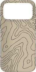 Coyote Country Guide Lines Topographical Contour Map Case for iPhone 17 Pro Max