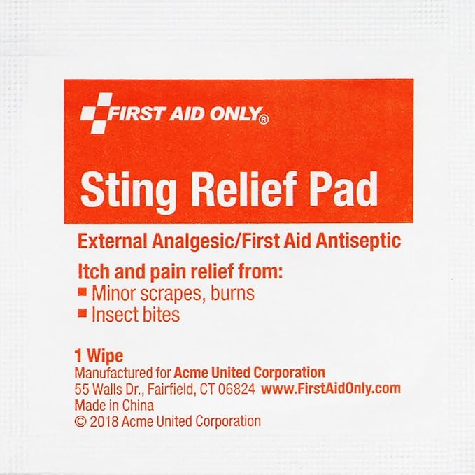 First Aid Only PhysiciansCare On-The-Go Emergency First Aid Kit for Home, Work, and Travel, 13 Pieces (Antiseptic wipes, Sting Relief wipes, Gauze pads, Bandages)