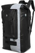 Haimont 100L Waterproof Backpack Large Roll Top Dry Backpacks Marine Dry Bags with Air Valve Travel Surfing Black/Grey