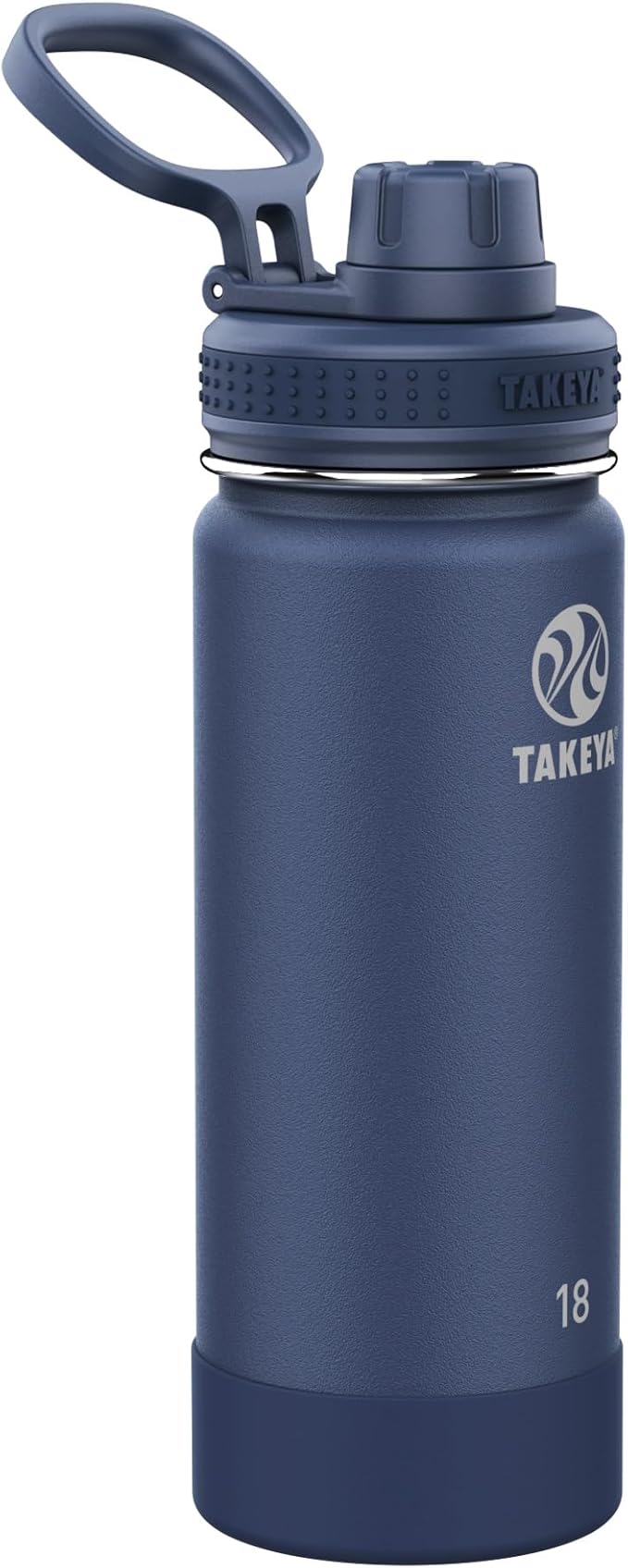 Takeya Actives Stainless Steel Water Bottle, Insulated Spout Lid, Keeps Drinks Cold 24 Hrs, Leakproof, Durable, Dishwasher Safe, Ideal for Gym, Travel, Fits Most Cup Holders, 24 oz/Lilac