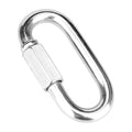1Pcs 3.5 Inch 304(18-8) Heavy Duty Stainless Steel Screw Chain Quick Links, 2000 LBS Capacity Carabiner for Big Chain Connecting, Hammock Hanging, Hiking, Camping