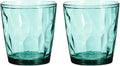 uxcell 7oz Acrylic Drinking Glasses, 2Pcs Plastic Reusable Tumblers Drinkware Unbreakable Water Glasses Cups Stackable & Dishwasher Safe for Home Outdoors Restaurant, Cyan