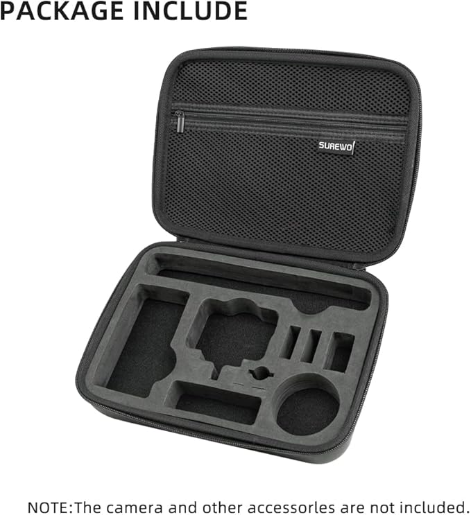 SUREWO Surface-Waterproof DJI Osmo Action 6 Carrying Case,Travel Portable Bag Compatible With DJI Osmo Action 6/5 Pro/4/3 Adventure Combo Accessories