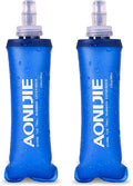 Azarxis TPU Soft Flask Collapsible Water Bottles BPA-Free 250ml 350ml 500ml 600ml for Hydration Vest Pack Running Hiking Cycling Climbing