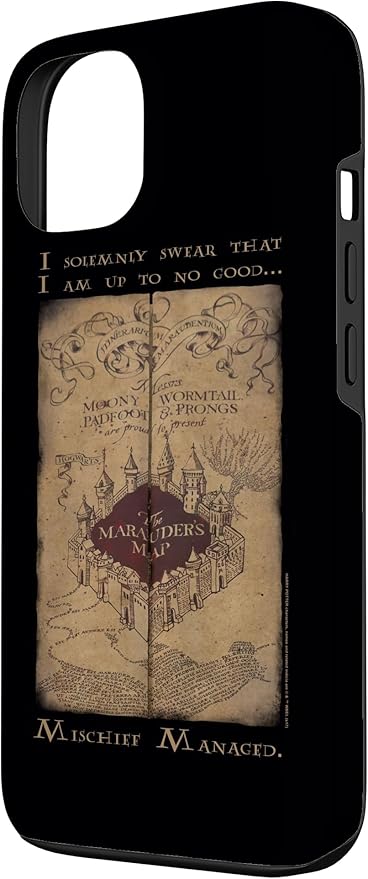 iPhone 13 Harry Potter Marauder's Map Words Case