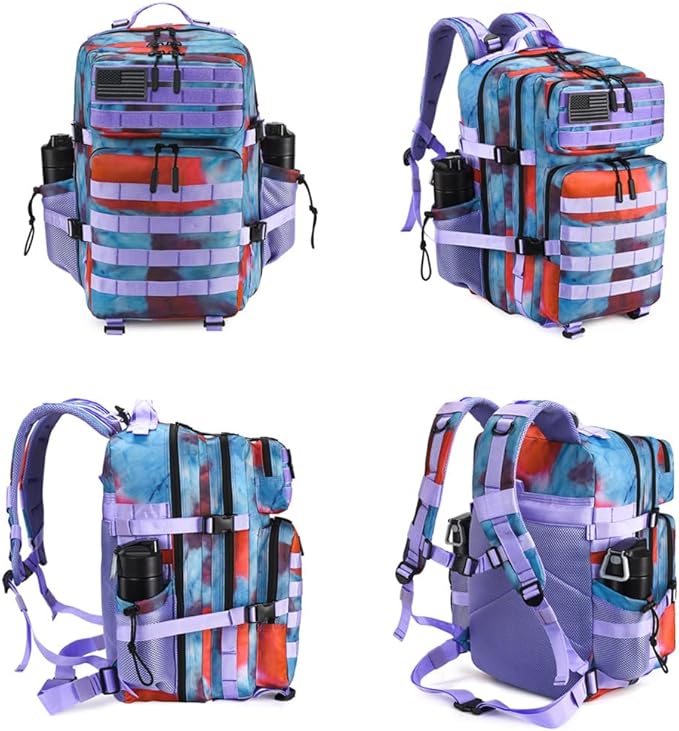 45L Tactical Backpack for Men Women, Military Assault Pack with MOLLE, Large 3 Day Bug Out Bag for Hiking Camping