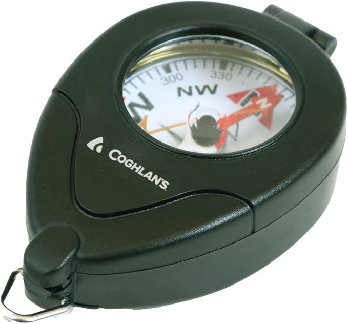 Coghlan’s Outdoor Compasses for Hiking, Camping, Survival & Orienteering – Map, Lensatic, Liquid-Filled, Wrist, Carabiner & Pocket Navigation Tools