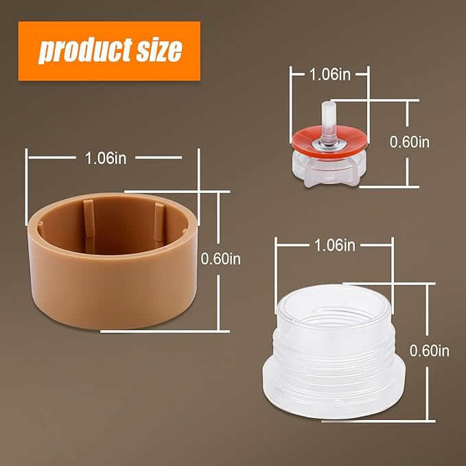 RK-17VB Outdoor Faucet Repair Kit for Woodford Model 17 Outside Faucets Vacuum Breaker Float Kit Include Caps Bodies Floats, 12PCS Set