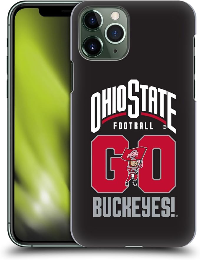 Head Case Designs Officially Licensed Ohio State University Go Buckeyes Football Graphics Hard Back Case Compatible with Apple iPhone 11 Pro