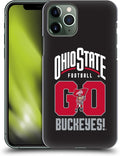 Head Case Designs Officially Licensed Ohio State University Go Buckeyes Football Graphics Hard Back Case Compatible with Apple iPhone 11 Pro