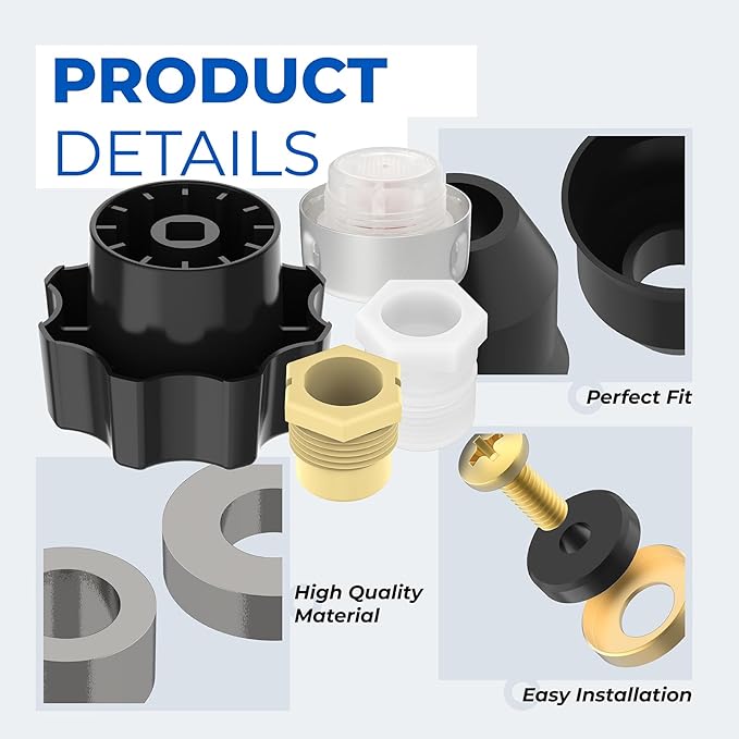 Wall Hydrant Complete Service Kit, Outdoor Faucet Repair Kit 500 400 Series Vacuum Breaker and Handle Replacement Part Outside Faucet Wall Hydrants Accessories