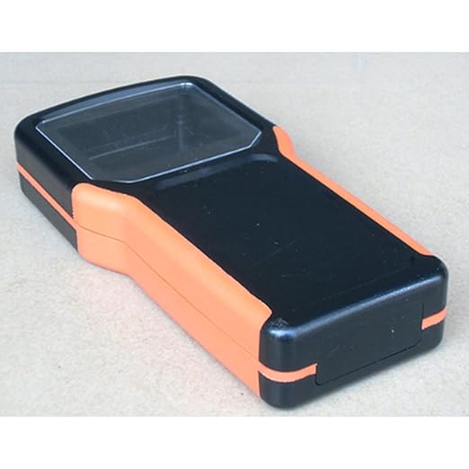 ABS Junction Box 204mmx100mmx35mm Portable Handheld Instrument Case Boxes Waterproof Dustproof Outdoor Project Box Cable Connection Protective Enclosure Black Orange