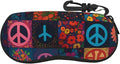 Watercolor Orca Whale Glasses Case Neoprene Portable Zipper Eyeglass Bag With Hook