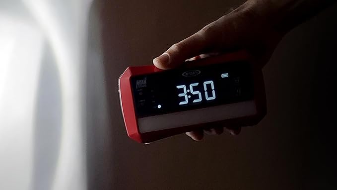 Digital AM/FM Weather Band Alarm Clock Radio with NOAA Weather Alert, Emergency Light and Built-in Flashlight
