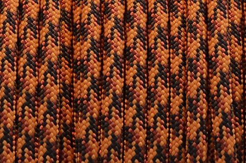 BORED? PARACORD! 550 lb Paracord – Ideal for Crafting, DIY Projects, Camping, Military & Active Outdoors – 300+ Colors – Tactical Parachute Cord Type III – Strong - Leopard 50 Feet