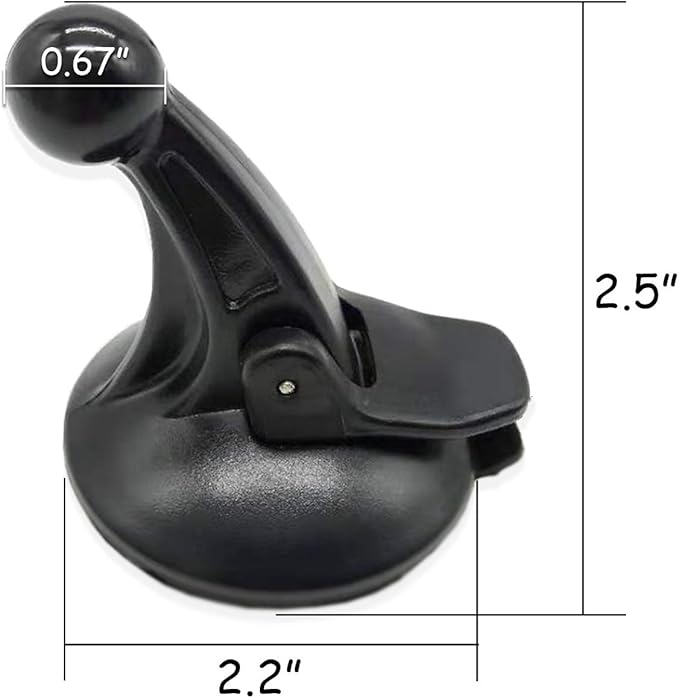 TIHOOD 2PCS GPS Windshield Mount Holder for Garmin Nuvi Suction Cup Car Windscreen