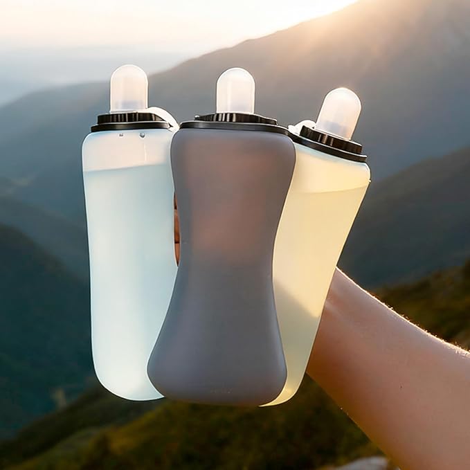 Leakproof Folding Water Bottles for Active Lifestyles Travel Outdoor Sports Light Weight Space Saving Drink Container Camping Water Bottles
