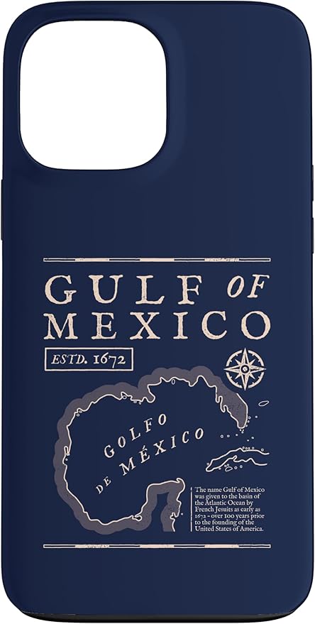Gulf of Mexico 1672 Historic Map Case for iPhone 13 Pro Max