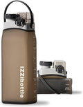 Collapsible Lightweight Silicone Water Bottle (600ml, Brown) | BPA Free, Eco-Friendly, Medical Grade | Leakproof Bottle for Sports, Travel, Hiking, Gym, Outdoor Adventures and Daily Use