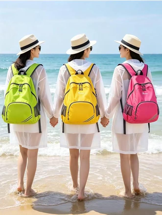 Geboldil Men's and women's waterproof backpack traveling backpack fuchsia