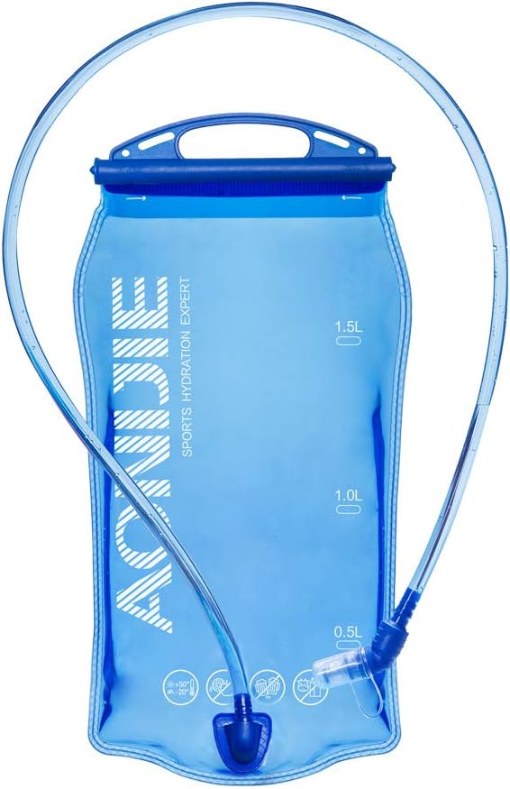 AONIJIE Hydration Bladder 1.5L Water Reservoir, Leakproof Water Storage Bladder Bag, BPA Free, Large Opening, for Hiking Camping Running