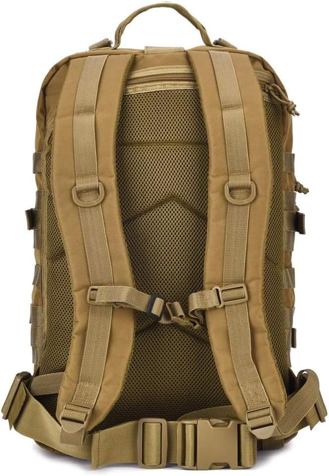 REEBOW GEAR Tactical Backpack for Men Army Molle Military Style Assault Pack Bug Bag Backpacks Daypack (40L Tan)