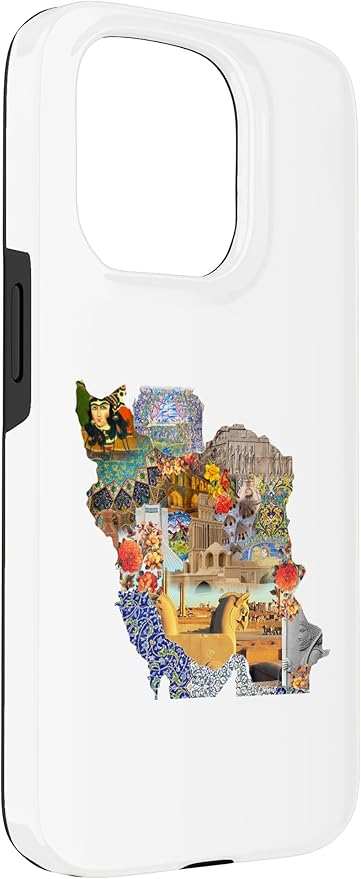 Map of Persian empire, Iran Map Case for iPhone 15 Pro